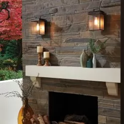 Glenview Lantern Wall -Lighting Store Feiss Glenview Medium Lantern image2