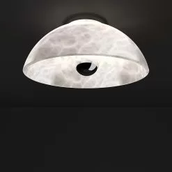 Apollo Ceiling -Lighting Store alabastro italiano apollo ceiling shiny silver