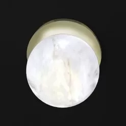 Ofione Applique Wall -Lighting Store alabastro italiano ofione applique wall brushed brass