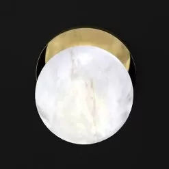 Ofione Applique Wall -Lighting Store alabastro italiano ofione applique wall shiny gold