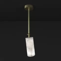 Poseidone #1 Long Spotlight Ceiling -Lighting Store alabastro italiano poseidone 1 long spotlight ceiling brushed brass