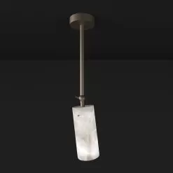 Poseidone #1 Long Spotlight Ceiling -Lighting Store alabastro italiano poseidone 1 long spotlight ceiling brushed burnished