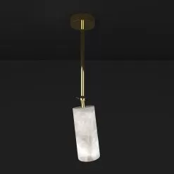 Poseidone #1 Long Spotlight Ceiling -Lighting Store alabastro italiano poseidone 1 long spotlight ceiling shiny gold