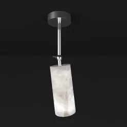 Poseidone #1 Spotlight Ceiling -Lighting Store alabastro italiano poseidone 1 spotlight ceiling shiny silver