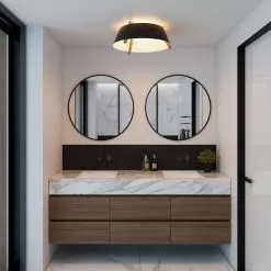 Casia Flush Ceiling -Lighting Store cerno casia flush ceiling bathroom image