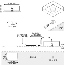 Nulla Recessed/Ceiling -Lighting Store davide groppi nulla recessed ceiling installation