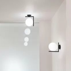 Flos IC Lights C/W Black Wall/Ceiling -Lighting Store ic lights cw black ceiling wall image4