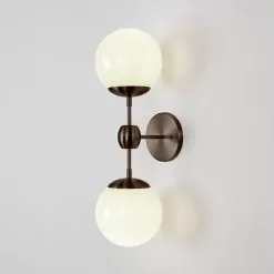 Modo 2 Globe Wall -Lighting Store roll and hill modo 2 wall bronze opal