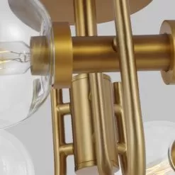 Verne Semi-Flush Mount Ceiling -Lighting Store visual comfort Verne Semi Flush Mount Ceiling image10