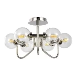 Verne Semi-Flush Mount Ceiling -Lighting Store visual comfort Verne Semi Flush Mount Ceiling image4