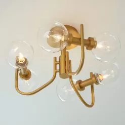 Verne Semi-Flush Mount Ceiling -Lighting Store visual comfort Verne Semi Flush Mount Ceiling image5